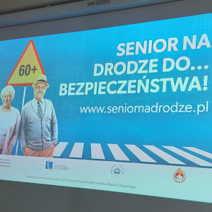 Slajd Senior na drodze do... bezpieczeństwa! Strona internetowa www.seniornadrodze.pl